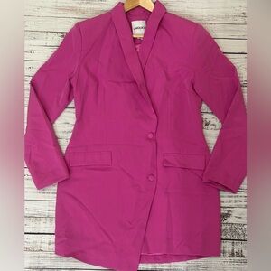 UNIQUE21 Pink‎ Blazer Asymmetrical Dress Sz. 8